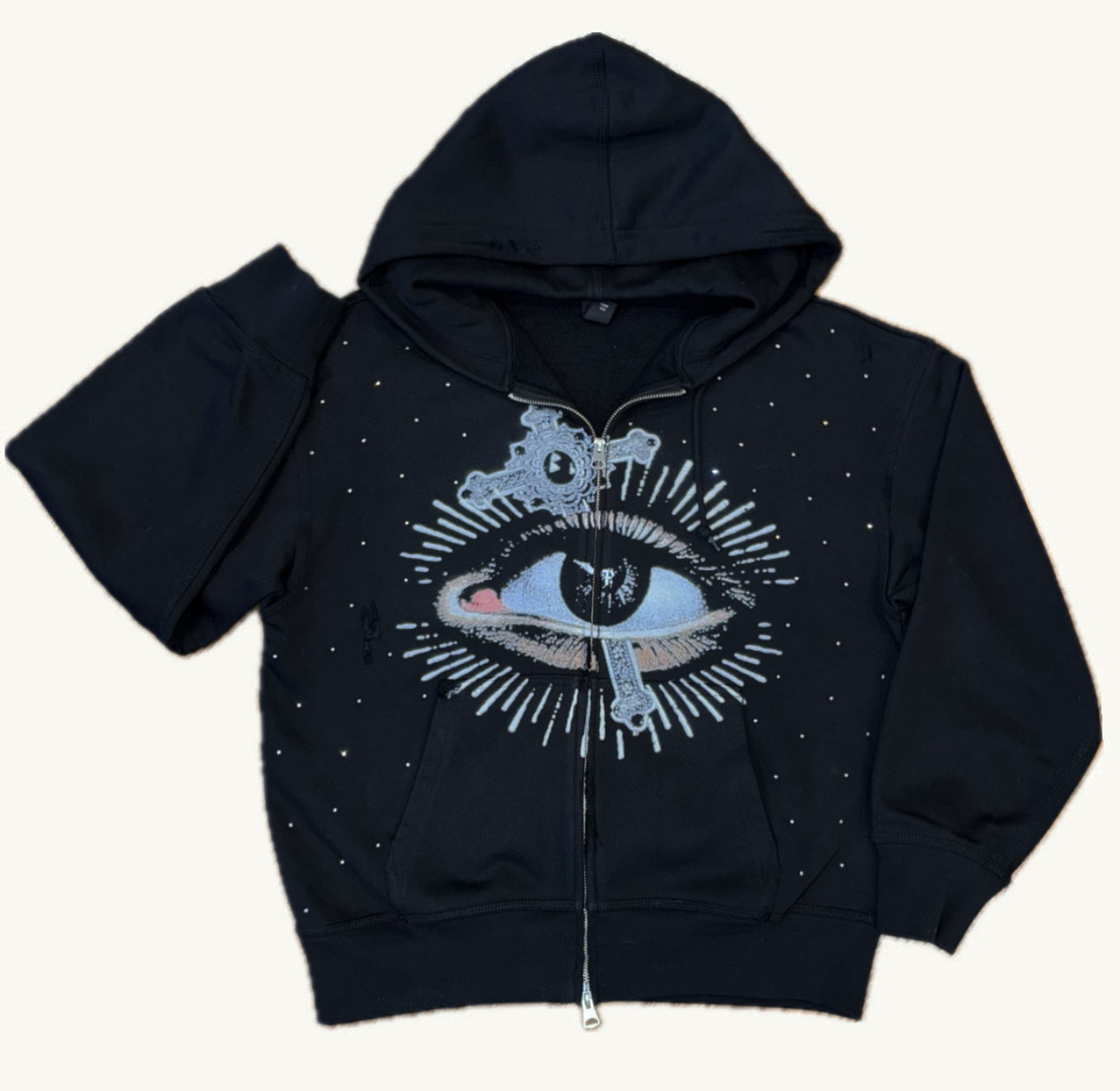 "EYE OF PROVIDENCE" ZIP-UP HOODIE