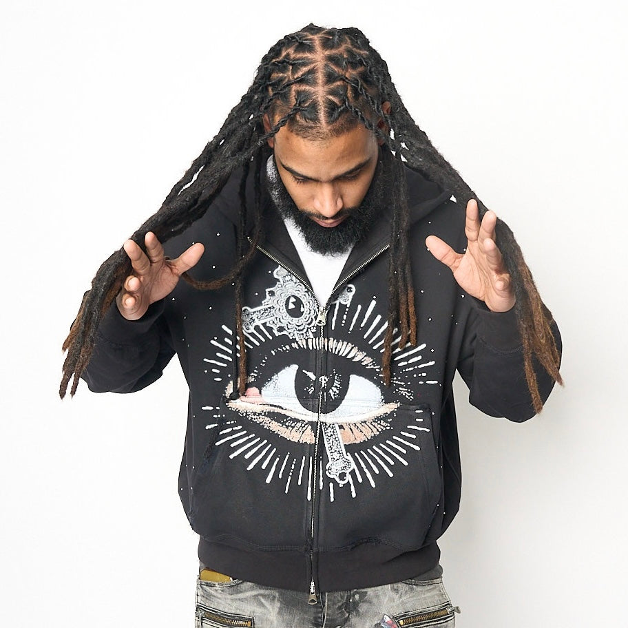 "EYE OF PROVIDENCE" ZIP-UP HOODIE